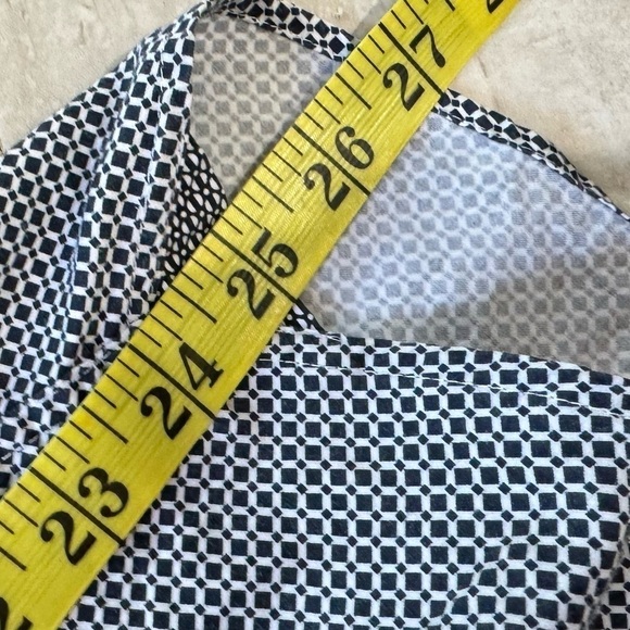 Ted Baker London Short Sleeve Dress Shirt Size 4 Diamond Navy Blue White - Picture 8 of 8